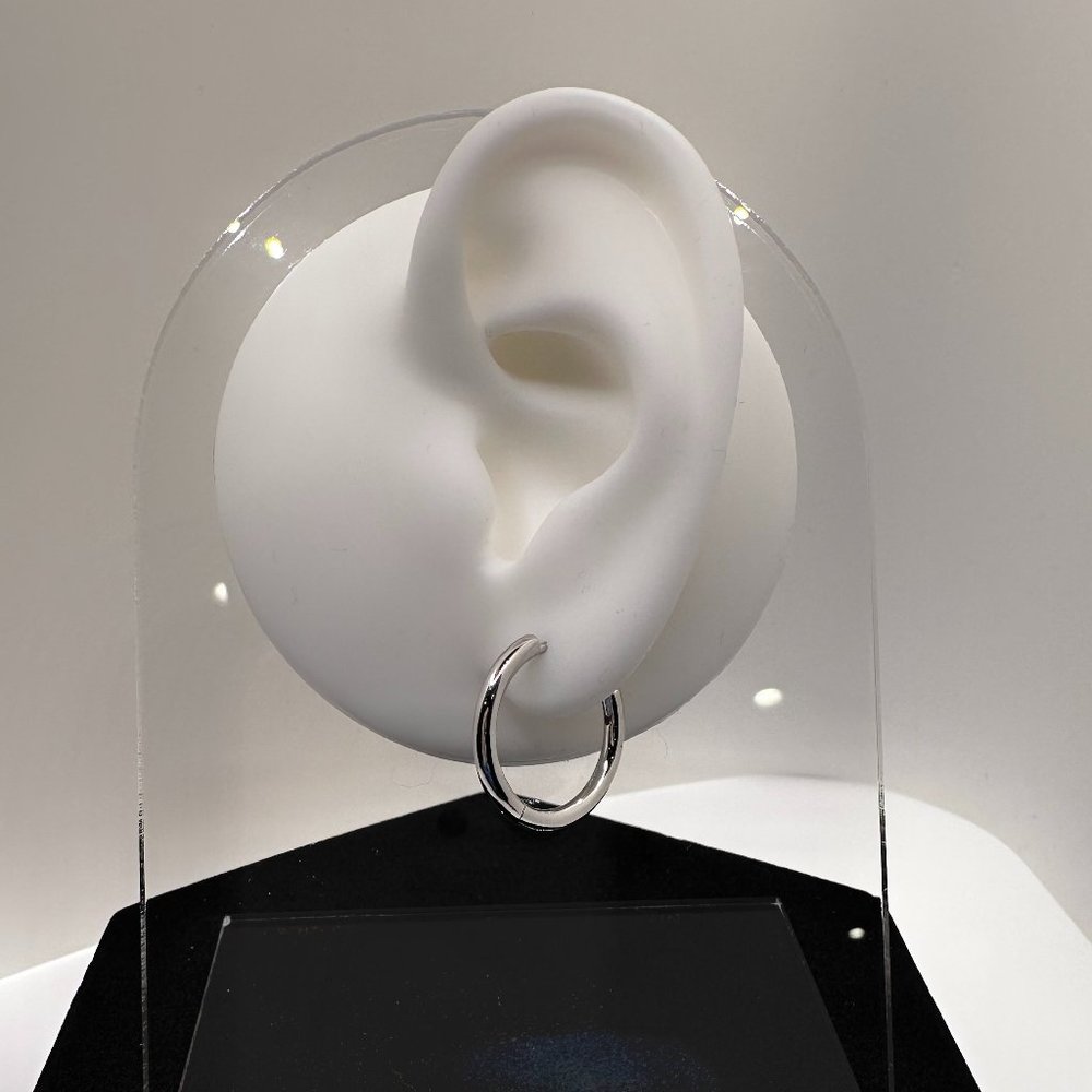 Silver 20mm Minimalist Hoops
